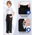 thumbnail image 7 of Boys Sweatpants with Zip Pockets 5Pack Athletic Pants Mesh Joggers for Boys 5-24, 7 of 7