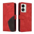 thumbnail image 4 of Compatible OnePlus Nord 2T Case, Leather Wallet Case Stand View Magnetic Clasp Book Flip Folio Phone Cover - Red, 4 of 5