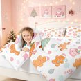 thumbnail image 3 of Erosebridal Cartoon Gingerbread Twin Comforter Sets, Candy House Bedding Set, Pink White, Christmas Reversible, 2pcs, 1 Comforter and 1 Pillowcase, 3 of 7