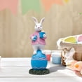 thumbnail image 4 of Fwttom Easter Cute Bunny and Egg Decorations - Spring Holiday Rabbits Figurines with Colorful Eggs Set, 4 of 6