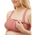 thumbnail image 5 of Cake Maternity Popcorn Busty Wire Free Nursing Sports Bra for Breastfeeding, Wireless Maternity Bra (for E-G Cups), Brick, Medium, 5 of 6