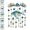 A5#055, variant on Summer Beach Wind Chime for Outside, Ocean Crystal Suncatcher with Teardrop Prism Drops, Stained Acrylic Sea Life Hanging Decor for Porch Yard Bay Window Beach Gift A5