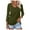 Army Green-B, variant on HNMKIU Ladies Fashionable Casual Slim Fit Long Sleeve Base Shirt 3D Printed T Shirts for Women Round Neck Top for Daily Wear Army Green-B，XL