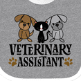 thumbnail image 4 of Inktastic Veterinary Assistant Vet Tech Boys or Girls Baby Bib, 4 of 4