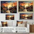 thumbnail image 4 of Designart "Atlanta Popart horizon VI" Cityscapes Floater Framed Canvas Print, 4 of 7