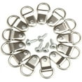thumbnail image 1 of czcpp-Small D Rings Frame Hooks for Picture Hanging - 80 Pieces D Ring Picture Hangers for Frames and Canvas - Stainless Steel Frame Bracket Hanger with 80 Screws for Hard Walls, 1 of 4