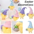 thumbnail image 5 of Easter Chick Figurines for Holiday Decorations with Fluffy Yellow Body and Colorful Hats, Made of Fabric, 5 of 9