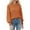 Orange, variant on UJNDER Crewneck Long Sleeve Puff Sleeve Sweater for Women Casual Loose Knitted Pullover Black L