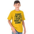 thumbnail image 5 of I Didn't Want to Come Introvert Funny Crewneck T Shirts Boy Girl Teen Brisco Brands M, 5 of 6