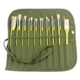 thumbnail image 3 of 22-piece storage box for gouache paintbrush  canvas bag green, 3 of 6