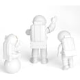 thumbnail image 4 of ER Adornos de astronauta, decoración de cumpleaños de astronauta, estatua de astronauta, decoración para tarta de astronauta, astronauta de resina, decoración para tarta de astronauta t 3 piezas (dorado) Excelente Rendimiento, 4 of 5