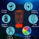 thumbnail image 5 of Lámpara de luz nocturna dental 3D POSSHE, 16 colores, con control remoto, 5 of 8