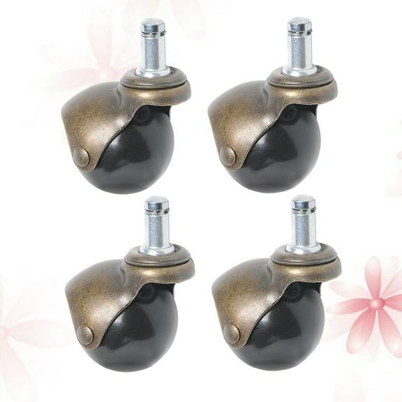 LOLIPPYY Set of 4 Caster Wheels for Furniture Chairs, Smooth and Quiet Swivel Casters for Easy Movement