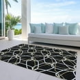 thumbnail image 6 of Addison Rugs Chantille Indoor/Outdoor Transitional Geometric Black Washable Rectangle Rug, 5' x 7'6", 6 of 6
