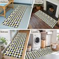 thumbnail image 5 of Cute Lemon Floral 2'x6' Runner Rugs for Hallway Kitchen Bedside Non Slip Washable, Farmhouse Black White Buffalo Plaid Entryway Rug Runners with Rubber Backing, Long Carpet Runner for Laundry Room, 5 of 8