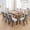 Beige with Patterned Back, variant on Velvet Tufted Dining Chairs Set of 8, Upholstered Accent Chairs with Solid Wood Frame for Kitchen & Dining Room