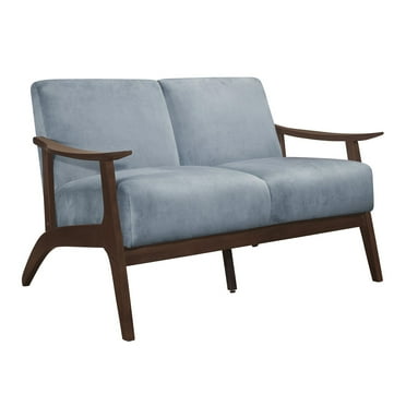 Benjara BM313119 72 in. Wiston Sofa - Soft Polyester & Solid Rubberwood - Brown & Gray