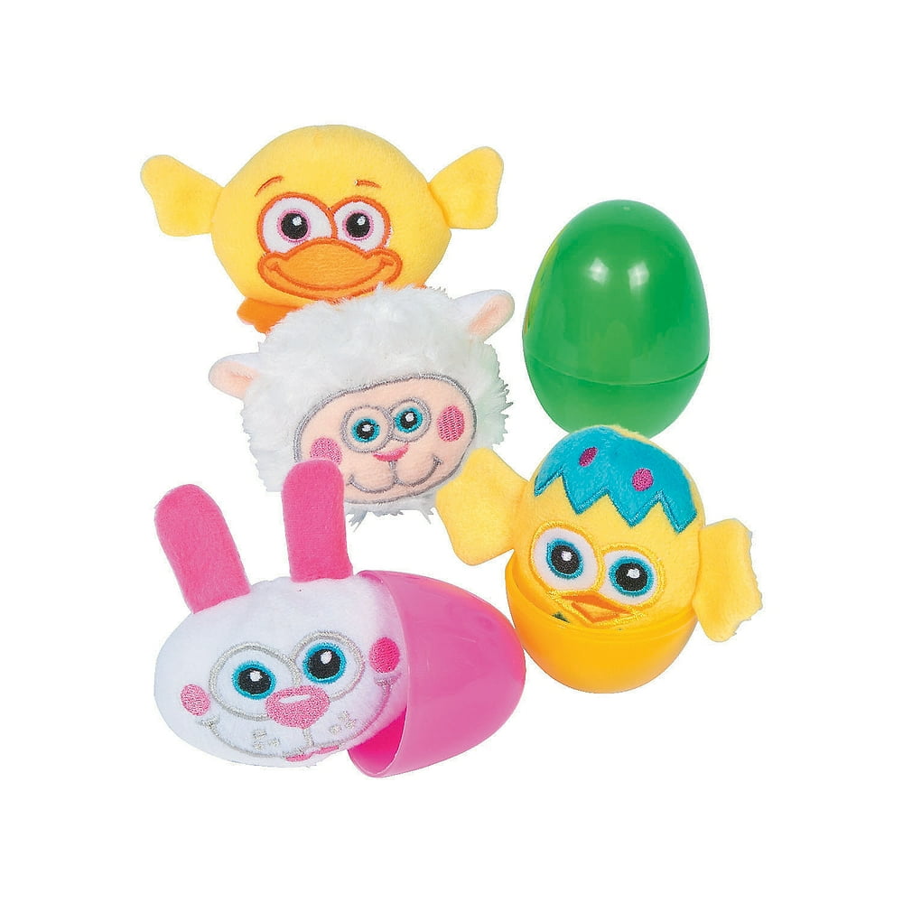 Plush Easter Characters In Eggs Party Favors 12 Pieces Walmart