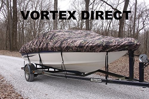 VORTEX HEAVY DUTY *CAMO CAMOUFLAGE* VHULL FISH SKI RUNABOUT COVER FOR 14 to 15 to 16' BOAT (FAST SHIPPING 1 TO 4... by Vortex