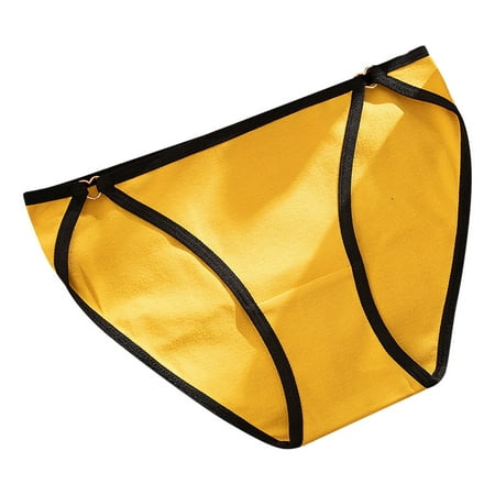 

Mortilo Breathable Underwear For Women Women S Underwear Cutout Womens Panties Briefs Women Gifts Yellow L