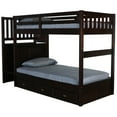 thumbnail image 6 of OS Home and Office Furniture 2917TTK3-22 Solid Pine Bunk Bed in Dark Espresso., 6 of 7
