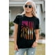 thumbnail image 4 of ABPHQTO Camiseta gráfica negra de manga corta con estampado animal y letras GOATS para mujer, 4 of 5