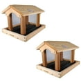 thumbnail image 1 of Woodlink PRO4 Premier Large Capacity Ranch Style Cedar Wood Bird Feeder (2 Pack), 1 of 4