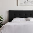 thumbnail image 5 of Rest Haven Eugene Sqaure Tufted Upholstered Headboard, Twin/Twin XL, Black, 5 of 8