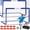 Blue, variant on Soccer Goal  2 Of 6'x4' Goals For Backyard Set Portable Pop Up Net Practice Equipment With Ball Cones Sports Outdoor Games Yard Play