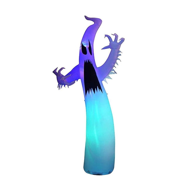 Inflatable Halloween Ghost Decoration with Built-in LED Lights for Indoor and Outdoor Patios(EU Plug)