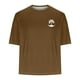 thumbnail image 4 of Mens Camisas de Manga Corta Impresión Casual Deportes Cuello Redondo Blusa, Poliéster Ligero para la Primavera Verano Al Aire Libre Uso Diario, 4 of 4