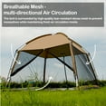 thumbnail image 3 of Screen House 11 x 11 ft Screened Mesh Net Gazebos for Patios Outdoor Camping Activities - Beige, 3 of 6