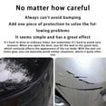 thumbnail image 2 of Youkk 2 Pieces Car Bumper Strip Self Adhesive Removable Protector Anti-collision Black, 2 of 6