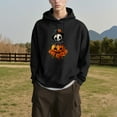 thumbnail image 4 of Men's Hoodies Trendy Rose Pumpkin Casual Hooded Drawstring Pullover Sweatshirts 100% Cotton Hoodie with Pocket M, 4 of 7