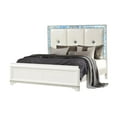 thumbnail image 3 of Laguna Modern Style Queen 4 PC Bedroom set made with Wood in White, 3 of 12