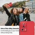 thumbnail image 2 of Compatible with Xiaomi 13 Lite Case Shockproof, Liquid Silicone Ultra Slim Protective Xiaomi 13 Lite Phone Case Soft Anti-Scratch Cover with Full Body Protection Cases (Red), 2 of 14