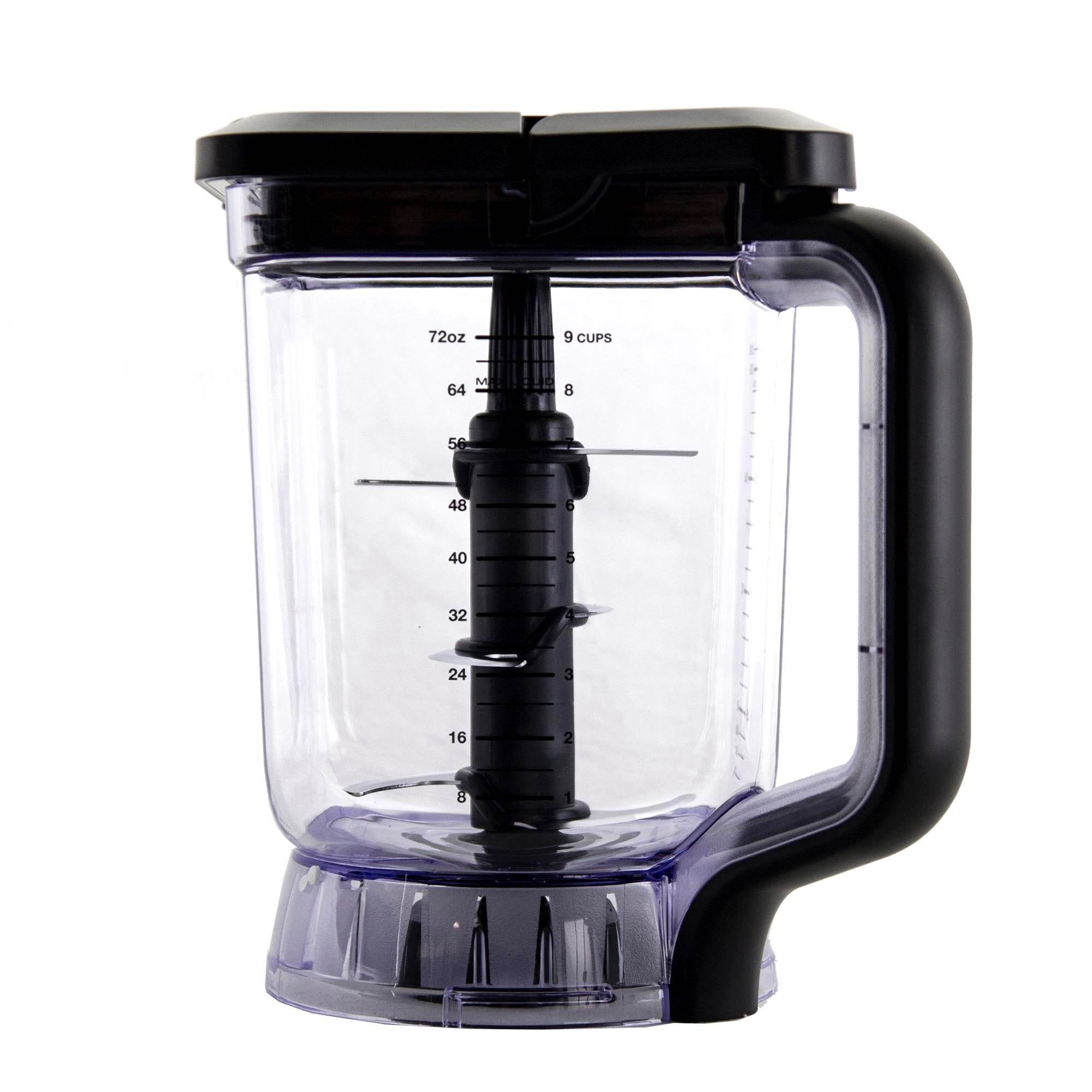  Ninja AMZ493BRN Compact Kitchen System, 1200W, 3 Functions for  Smoothies, Dough & Frozen Drinks with Auto-IQ, 72-oz.* Blender Pitcher,  40-oz. Processor Bowl & 18-oz. Single-Serve Cup, Grey: Home & Kitchen