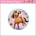 thumbnail image 3 of Decoración de fiesta de caballo con dibujo de espíritu montar a caballo, vajilla desechable, plato de papel, taza, adorno para pastel, suministros para fiesta de feliz cumpleaños para niños y niñas, 3 of 4