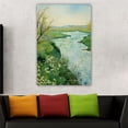 thumbnail image 5 of OWNSERIES Home Decor Picturesque Rivers Pattern Canvas Wall Art Paintings for Living Room - Canvas Framed Print Wall Artworks Ship From US Local Warehouse, 5 of 5