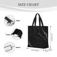 thumbnail image 4 of Naloa Black Marble Texture Abstract Tote Bag for Women, Foldable Tote Bag With Zipper, Large Shoulder Bag, Top Handle Handbag for Travel, Work, Shopping, 4 of 9