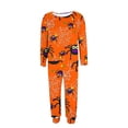 thumbnail image 5 of Riecok Women's Halloween Sleepwear Sets Plus Size Long Sleeve Top and Pant Spider Print 2 Piece Pajama Sets Pjs Set Loungewear, 5 of 6