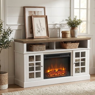 新品未開封　ホワイトプライム4点セット　ピュアレディ　ホワイト Glendale 58-in Media Electric Fireplace in Dark Weathered Grey