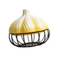 thumbnail image 4 of Contenedor organizador, suministros de cocina, cubierta de cerámica, marco de Metal, herramientas de almacenamiento de especias para encimera, hogar, Amarillo Baoblaze Cesta de almacenamiento multicapa, 4 of 8