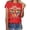 Red, variant on XFeng Women Christmas In July T-Shirt, Retro Sunset Palm Tree Sunglasses Santa Hat String Lights Graphic Short Sleeve Crew Neck Casual Summer Beach Tee