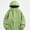 Green, variant on Men's Water-Resistant Hooded Softshell Windbreaker Jacket for Hiking Khaki 5XL
