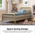 Little Seeds Monarch Hill Ivy Metal Toddler Bed, Gold