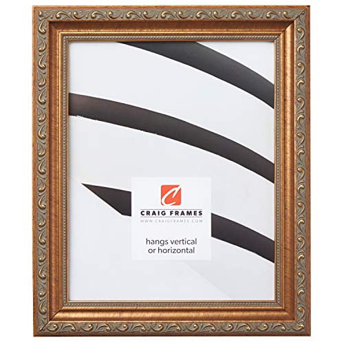 Craig Frames Ancien Ornate, Antique Gold Picture Frame, 11 by 17-Inch