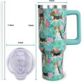 thumbnail image 4 of 40 oz Beagle Tumbler with Handle, Insulated Stainless Dog Tumbler Coffee Travel Mugs Cup Water Bottle Beagle Lovers Gifts for Women Girls, 4 of 6