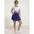 thumbnail image 6 of Women'S High Waisted Pleated Mini Skirt A-Line Tennis & School Skirt Navy Blue L, 6 of 9