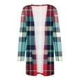 thumbnail image 5 of asdoklhq Womens Plus Size Coats Clearance Under $15.00, Woman Long Sleeve T-Shirt Autumn Open Front Christmas Cardigan Loose Outerwear Printing Blouse Coat Pockets Tops, 5 of 6